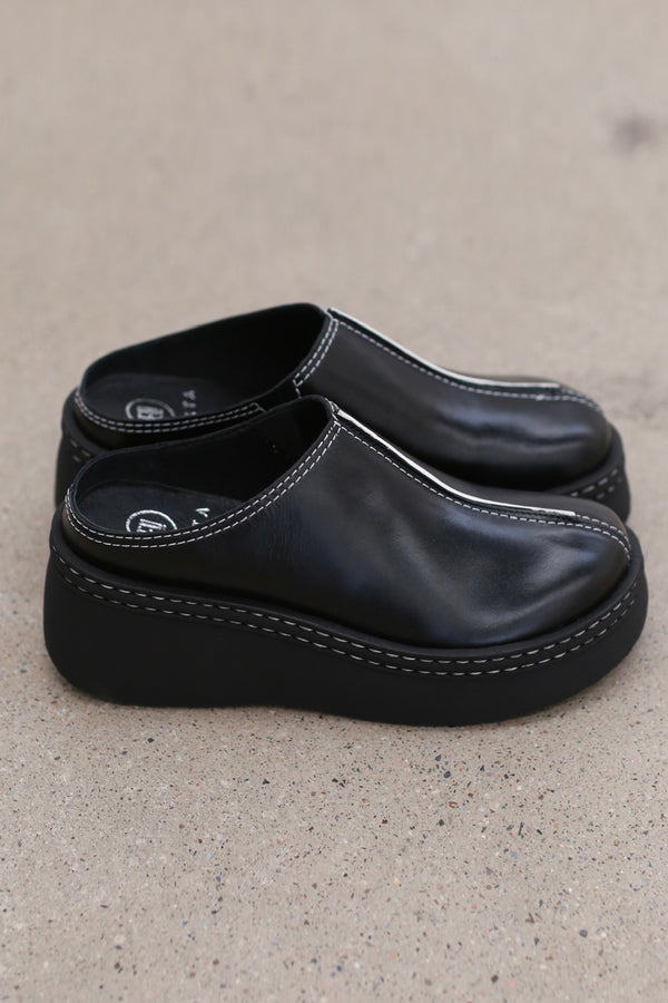 Miista MEGO Black Mules MST-E8_3164-HEI Black